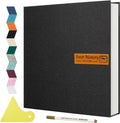 Large Photo Album Self Adhesive Magnetic Scrapbook - Linen Cover