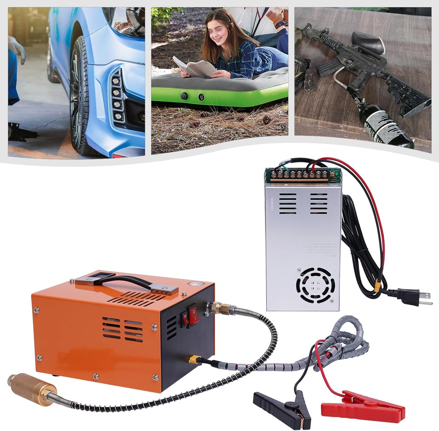 Portable 4500PSI Air Compressor - Fast Inflation