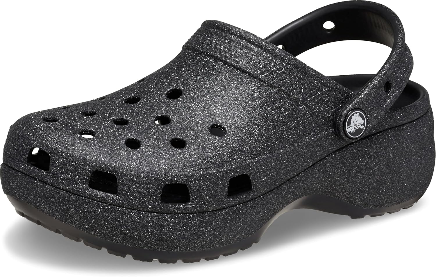 Crocs Women's Classic Platform Glitter Clog for Stylish Comfort