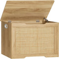 usikey 29.5 Storage Chest Storage Bench - Compact Bench with Safety