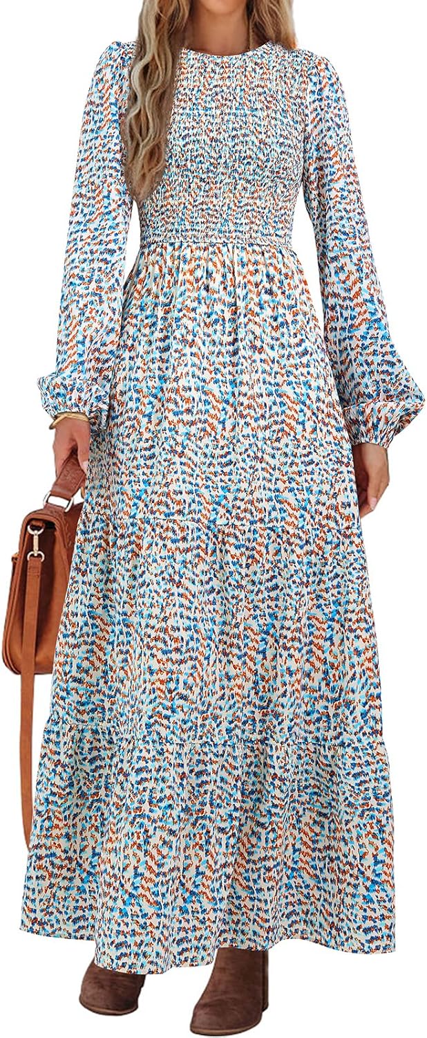 PRETTYGARDEN Women's Floral Maxi Dress for Casual Elegance