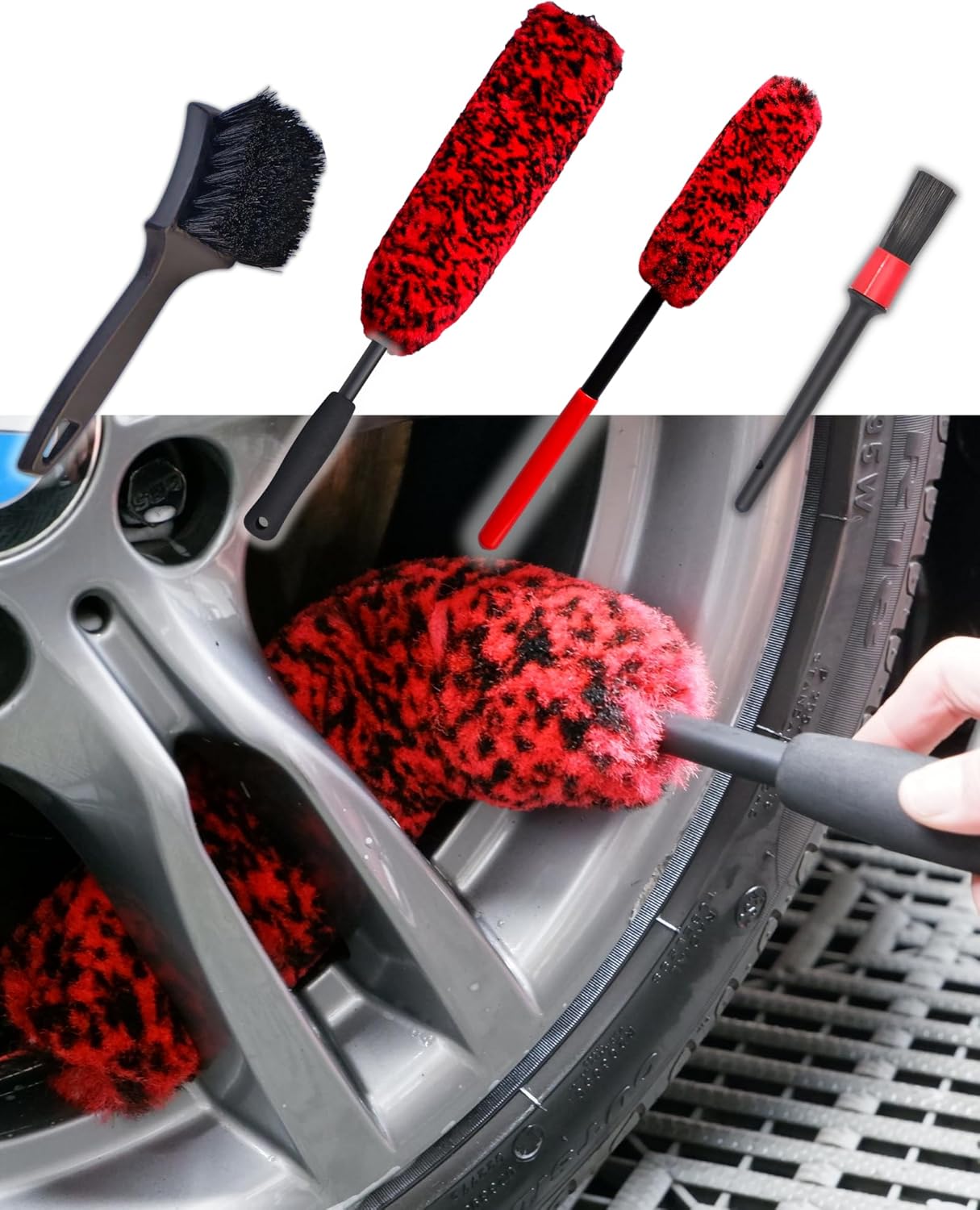 Ultimate Wheel Cleaning Kit - 4 Brushes Set