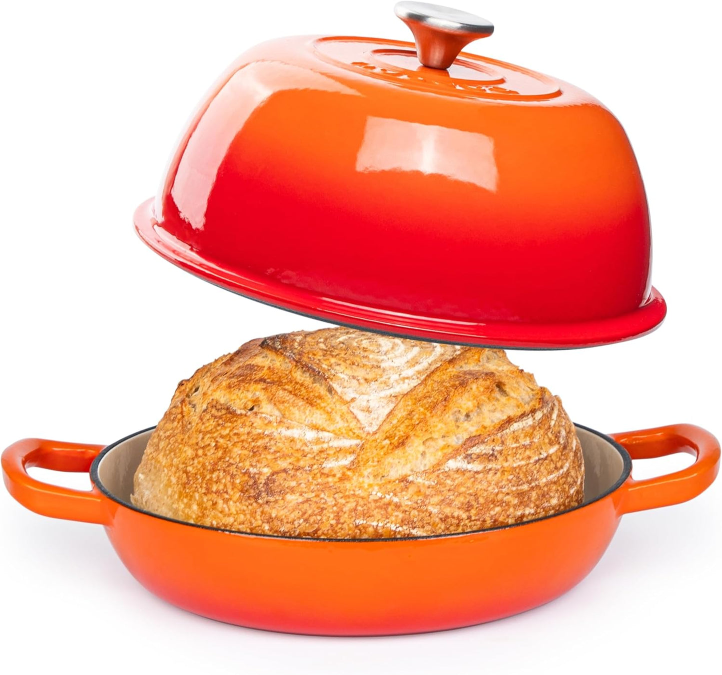 Enamelled Cast Iron Dutch Oven Pot for Perfect Sourdough Baking