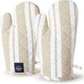 Heat-Resistant 14 Oven Gloves - 2 pc Set - Franca Beige