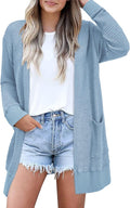 Women's Fall Fashion Cardigan Sweater - Lightweight Open Front