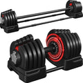 Adjustable Dumbbell Set 40/52.5/90lbs - Space-Saving Free Weight Set