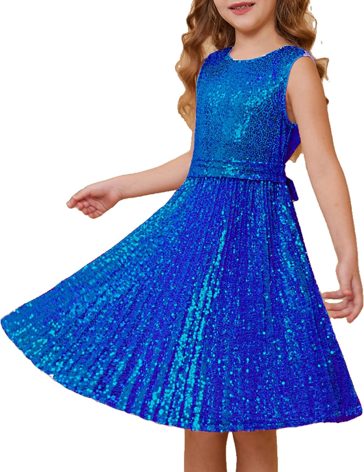 GRACE KARIN Girls Sequin Dress for Parties and Events