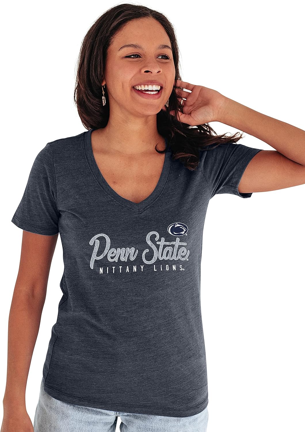 Premium V-Neck Tri Blend T Shirt for Penn State Fans