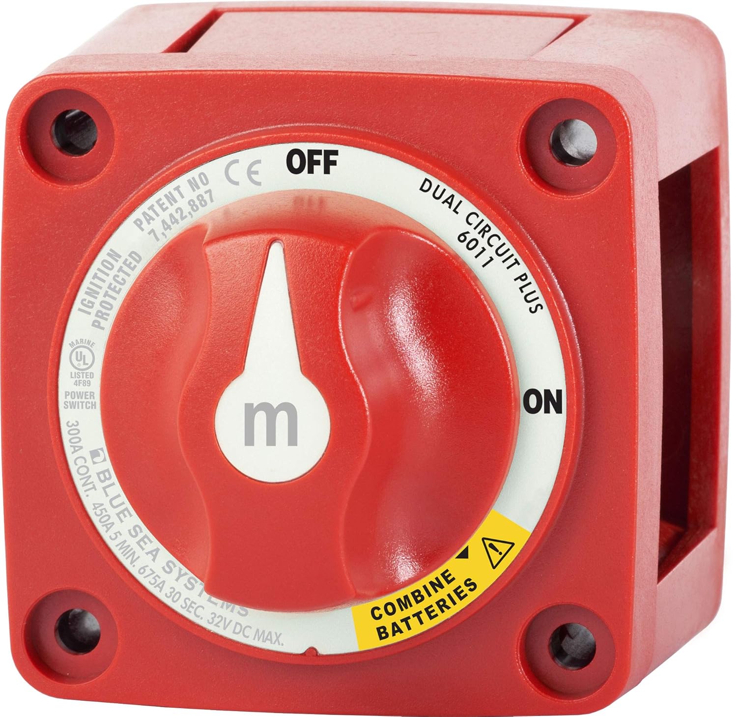 Blue Sea Systems 6011 m-Series Battery Switch for Dual Circuits