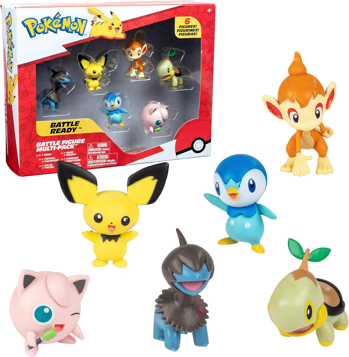 Pokemon Battle Figure Toy Set - 6 Pieces of Fun for Kids