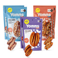 Yomms Pecan Snack Variety Pack - Low Sugar Gourmet 6-Pack