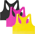 Kurve Girls Stretchy Crop Racerback Undershirt Training Sports Bra