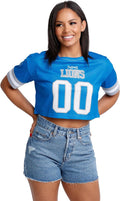 FOCO Ladies Fashion Gameday Jersey Mesh Crop Top - Game Ready Style