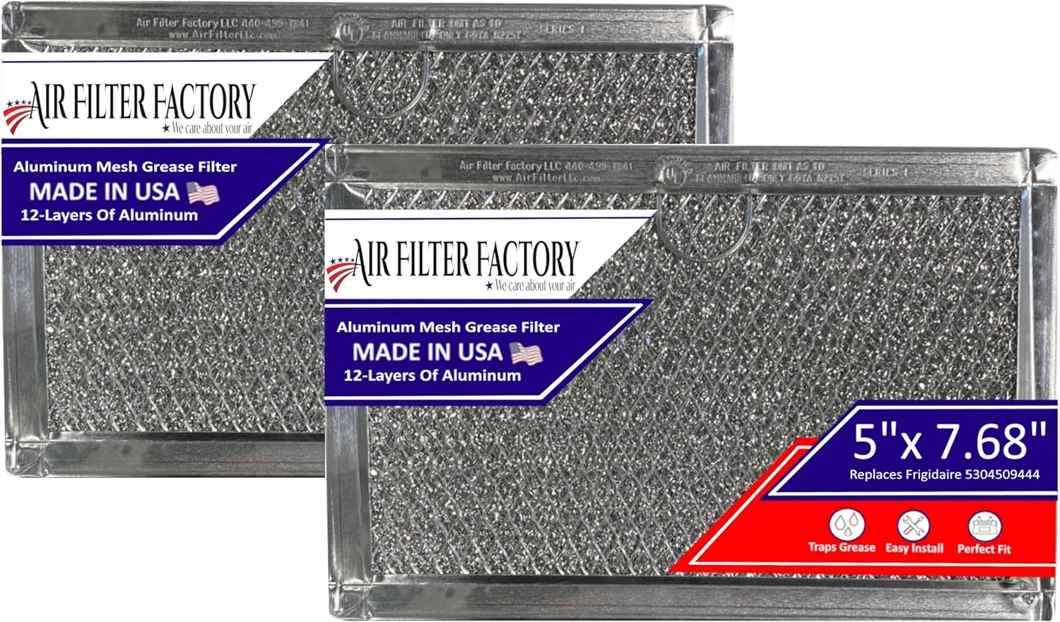 Frigidaire Aluminum Mesh Microwave Filter 2-Pack
