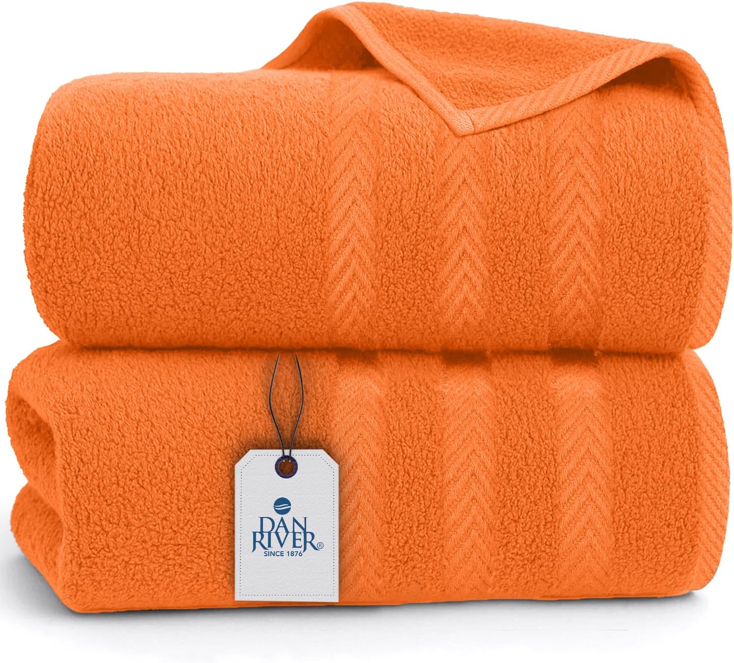 DAN RIVER Pack of 2 Bath Sheets - Soft Fluffy Quick Dry Towels