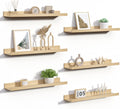 Floating Shelves for Wall Wood Mounted Shelf Decor Set of 6