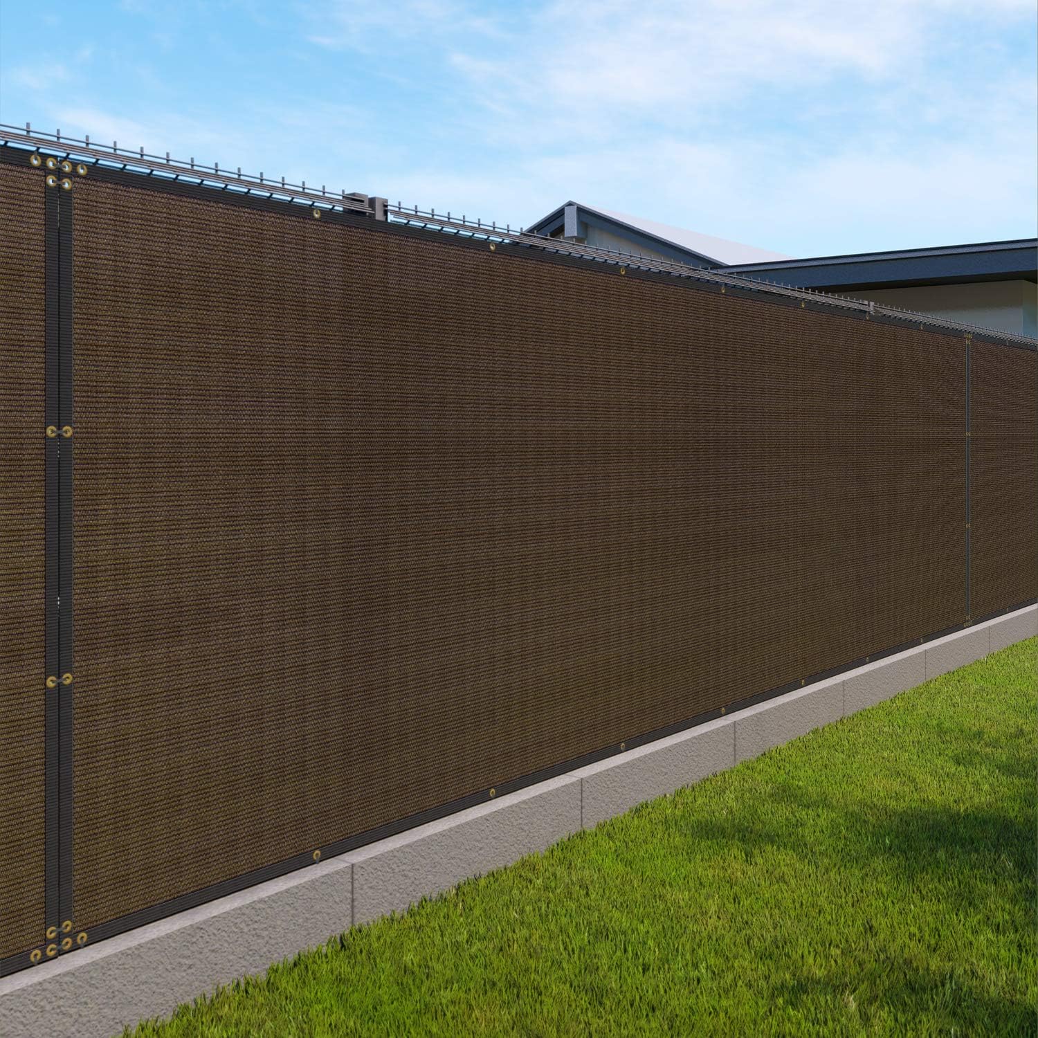 4ft x 49ft 10in Privacy Fence Screen Heavy Duty Windblock Mesh