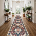 Washable Runner Rug 3x16 - Non Skid Hallway Runner Rug for High