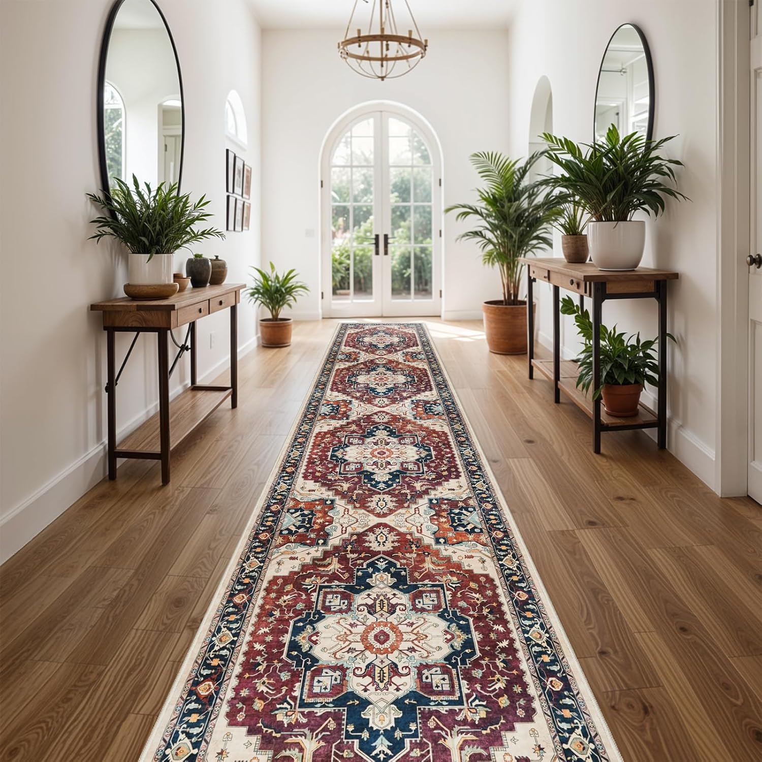 Washable Runner Rug 3x16 for Hallway, Kitchen, and Living Room