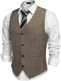 COOFANDY Men's Casual Business Vest Slim Fit Waistcoat (Style NFWC)