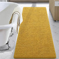 24 x 60 in Yellow Shaggy Bath Mat Runner - Soft Absorbent Luxury