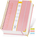 Spiral Notebook 8.5in x 11in Hardcover Large Pink - Thick 300 Pages