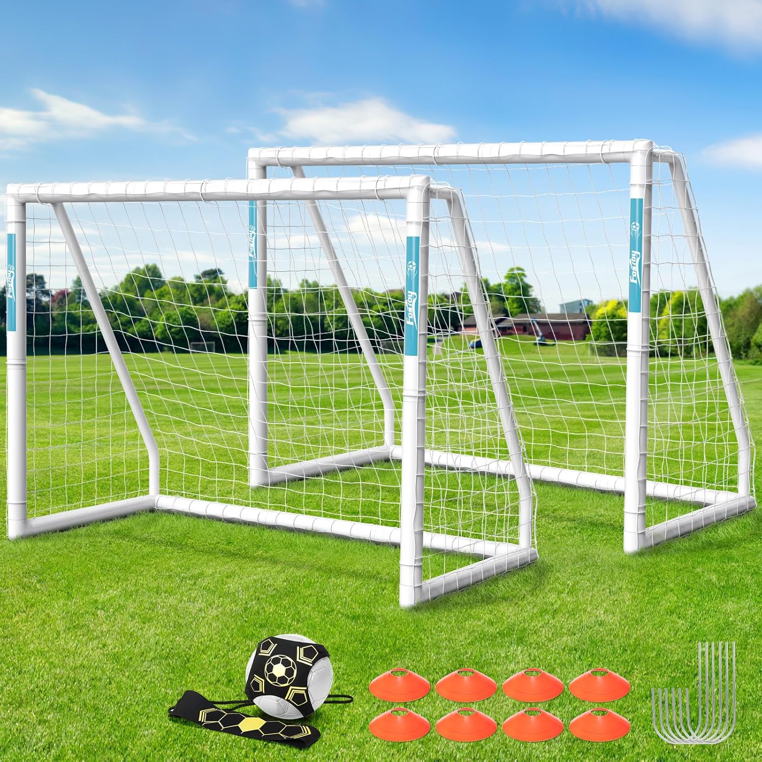 Soccer Goal for Backyard Training - Durable Weatherproof UPVC