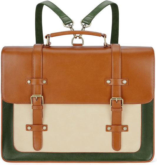 ECOSUSI Laptop Bag for Women - Stylish Vegan Leather Briefcase