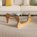 Mid Century Modern Glass Coffee Table for Living Room Use