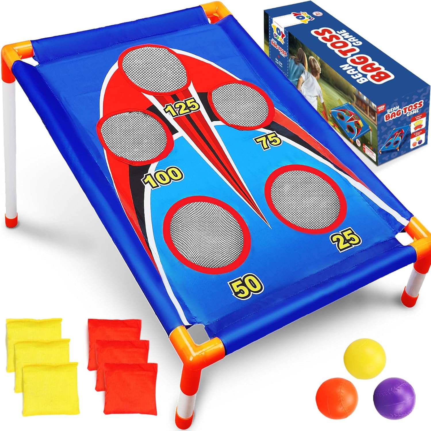TOY Life Cornhole Set: Fun Outdoor Game for Kids 4-8