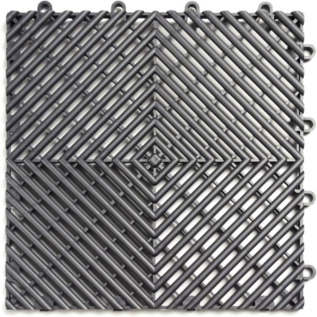 Big Floors RaceDeck Free-Flow Interlocking Garage Flooring Tiles