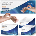 1000 Vinyl Gloves Disposable Latex Free - 3 Mil Clear Large