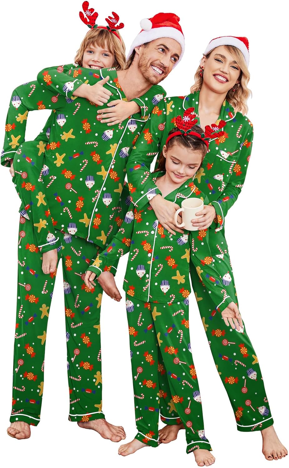 Ekouaer Christmas Family Matching Pajamas for Festive Fun