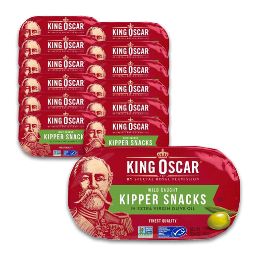 King Oscar Kipper Snacks in Extra Virgin Olive Oil, 12 Pack