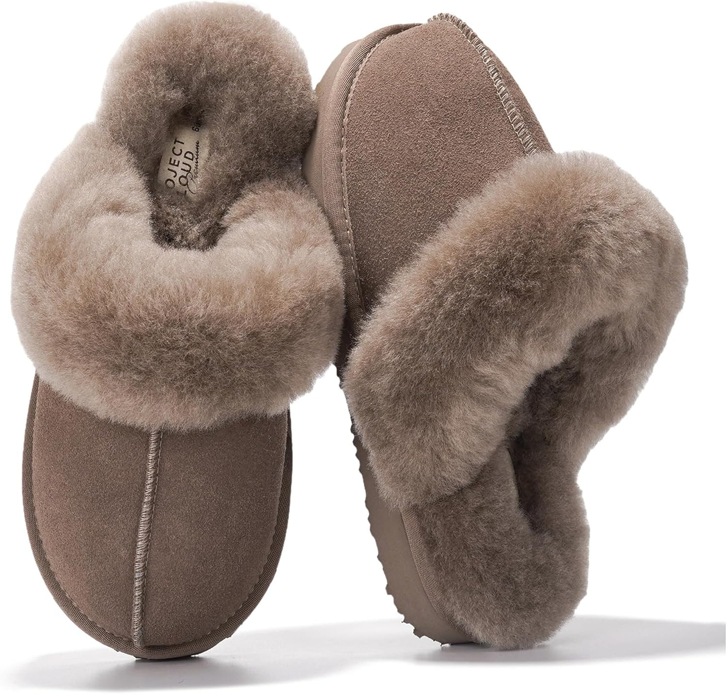 Project Cloud Genuine Leather Slippers for Women - Cozy Comfort