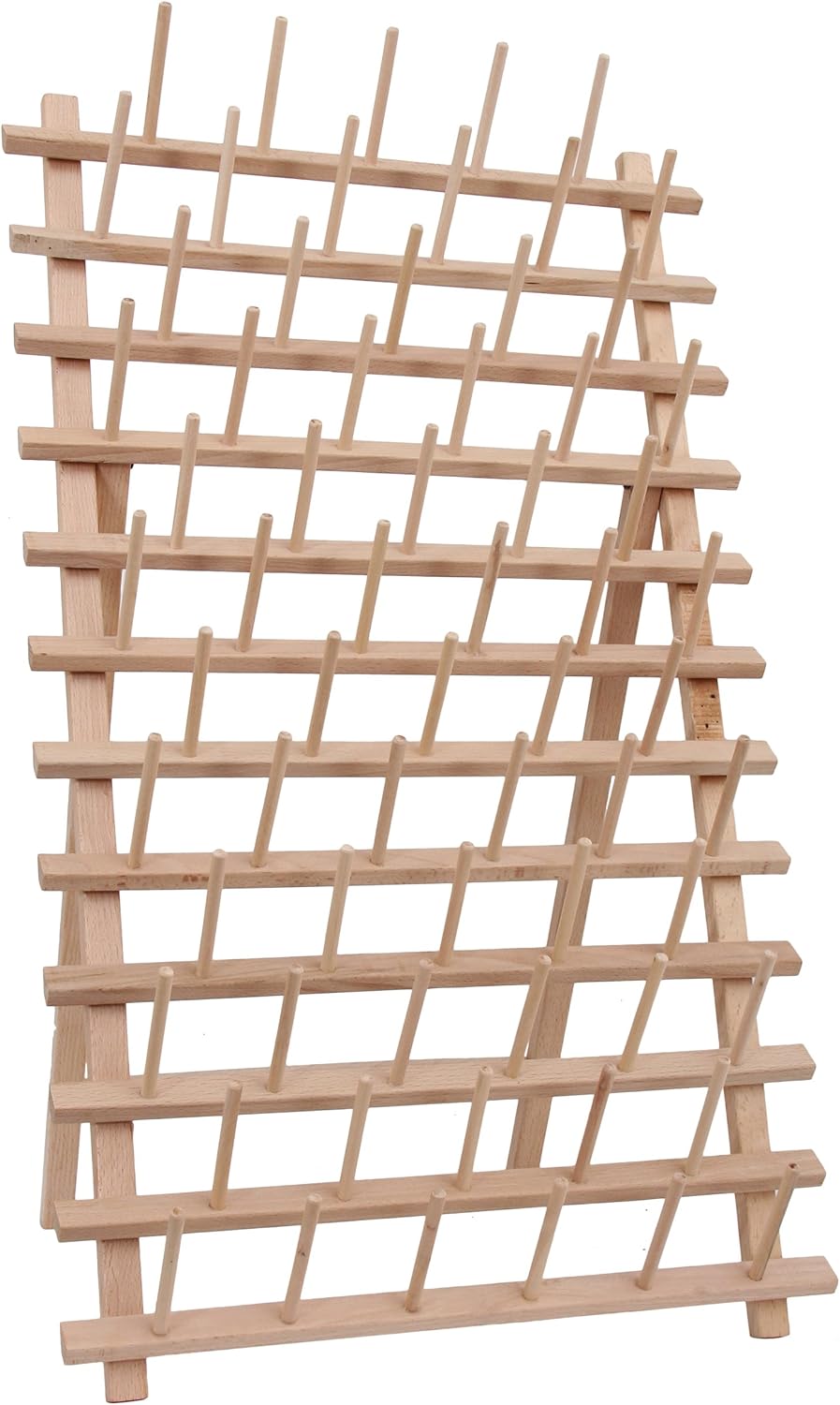 Threadart 66 Large Spool Cone Wood Thread Rack for Storage
