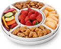 Porcelain Divided Serving Dishes - Versatile 6-Section Platter