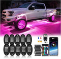 10Pods Segmented RGB LED Rock Lights Kit with APP/RF Remote