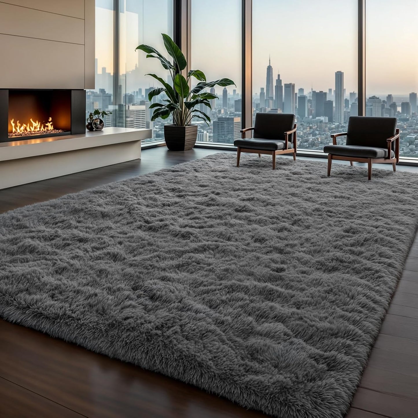 Zentavio Area Rugs for Living Room - Soft Fluffy 6x9 Carpet