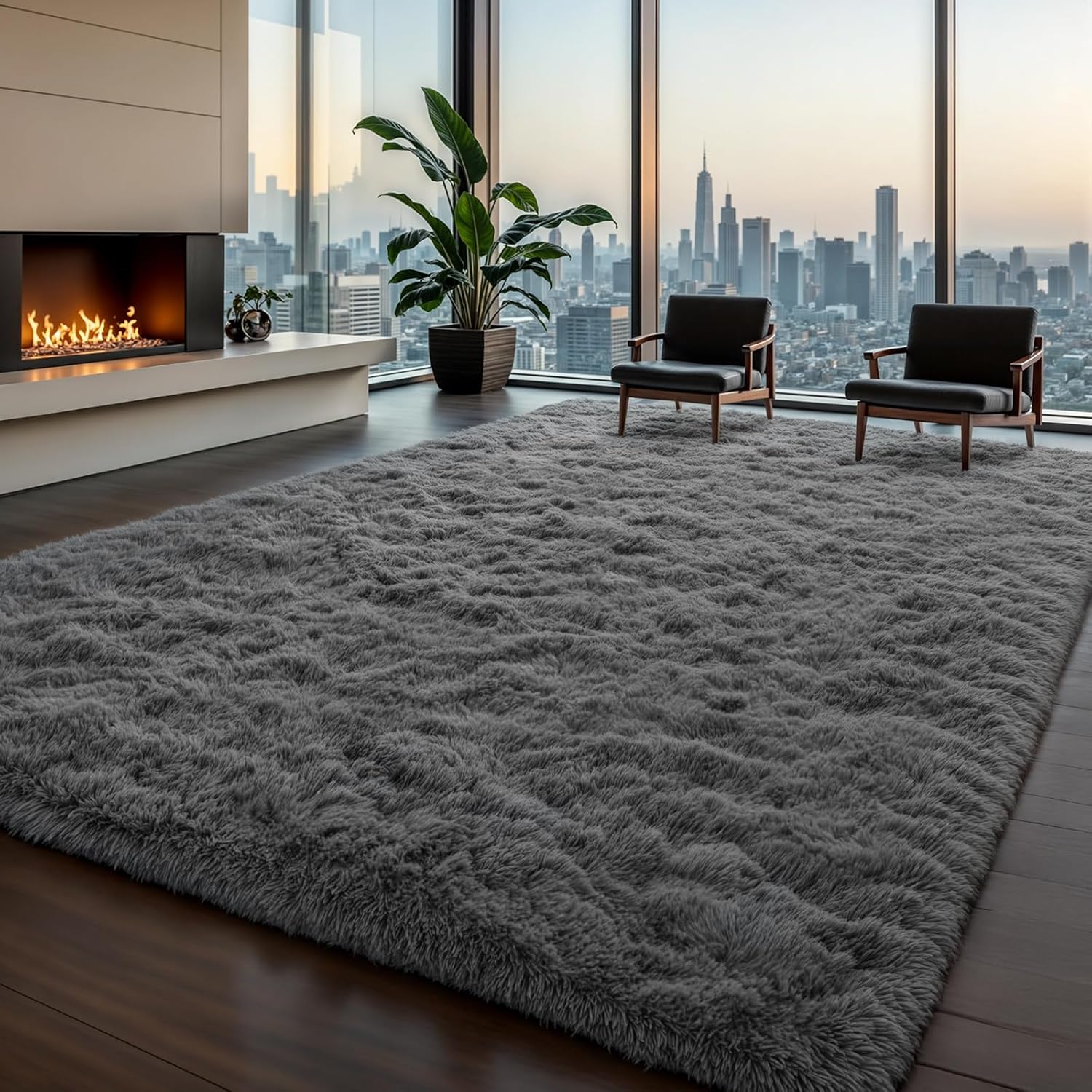 Zentavio Area Rugs for Living Room - Soft Fluffy 6x9 Carpet