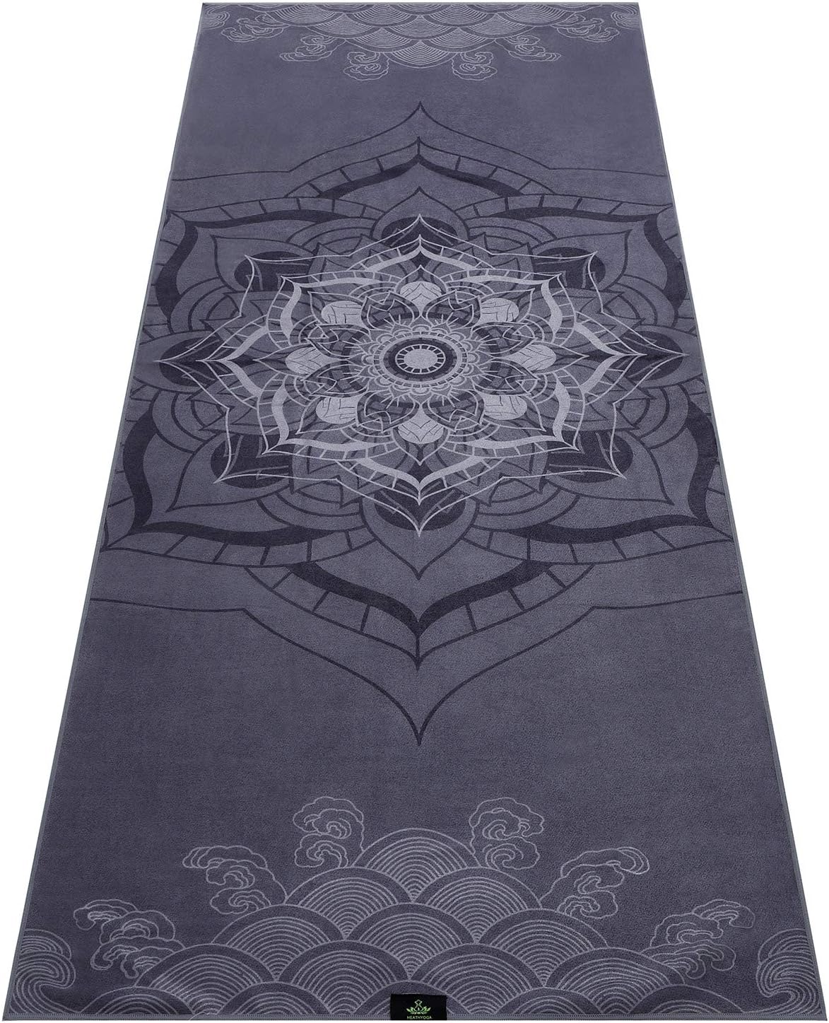 Heathyoga Non Slip Hot Yoga Towel: Ultimate Grip + Bonus Spray Bottle