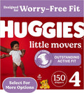 Huggies Size 4 Diapers Little Movers - Active Toddler Protection