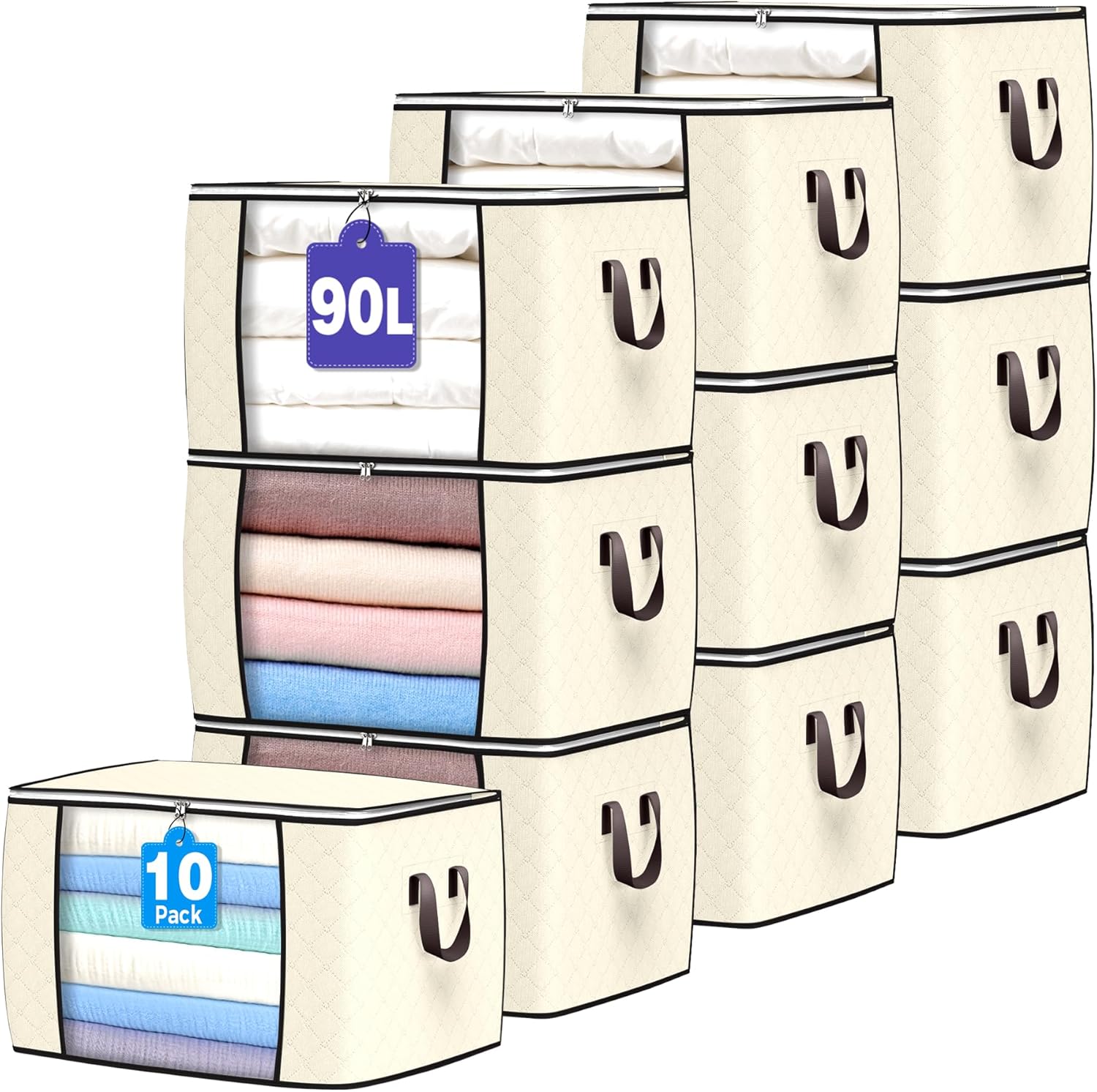 Budding Joy 90 L Large Storage Bags for Clothes and More