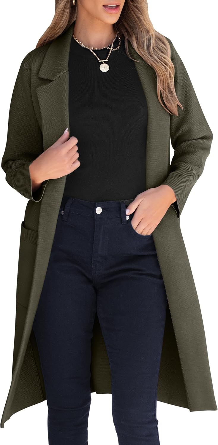 Stylish ANRABESS Womens Cardigan Sweater for Fall Outfits