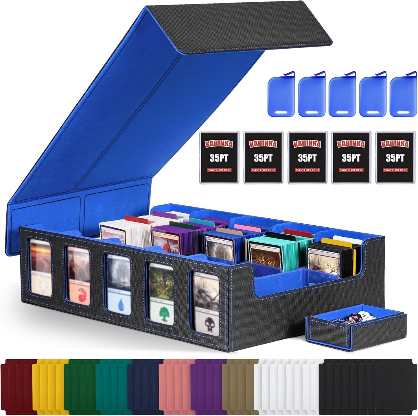 Trading Card Storage Box for 3900+ Cards with Commander Display