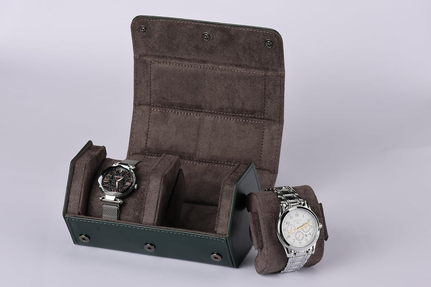 SHOWQI Leather Watch Case - Organize Stylishly!