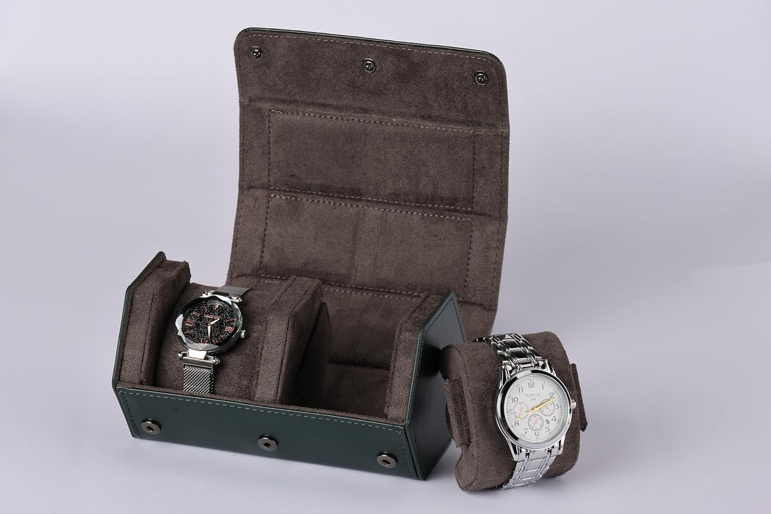 SHOWQI Leather Watch Case - Organize Stylishly!