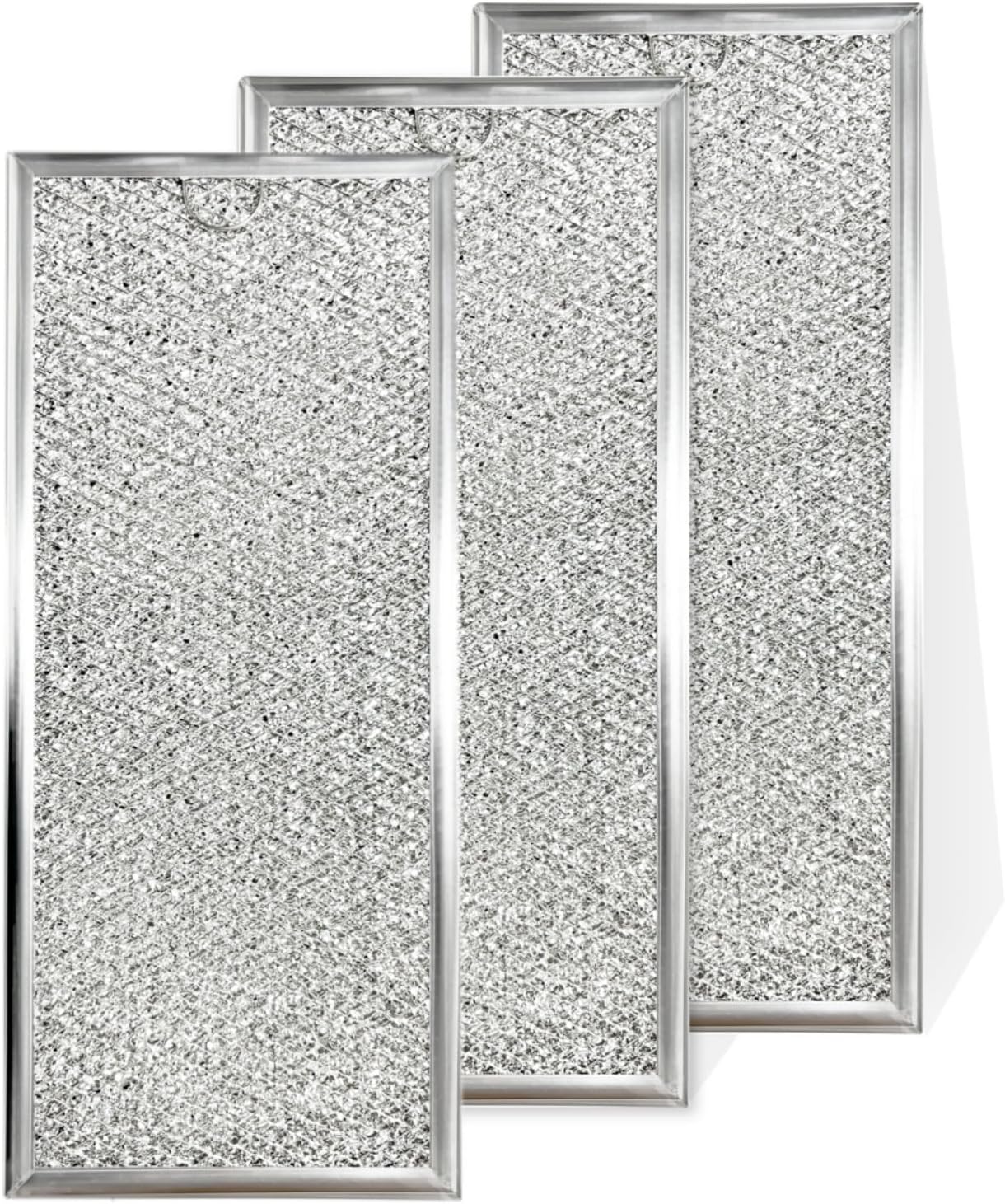 3-Pack Aluminum Mesh Microwave Grease Filter Replacement - Enhanced Filtering Efficiency