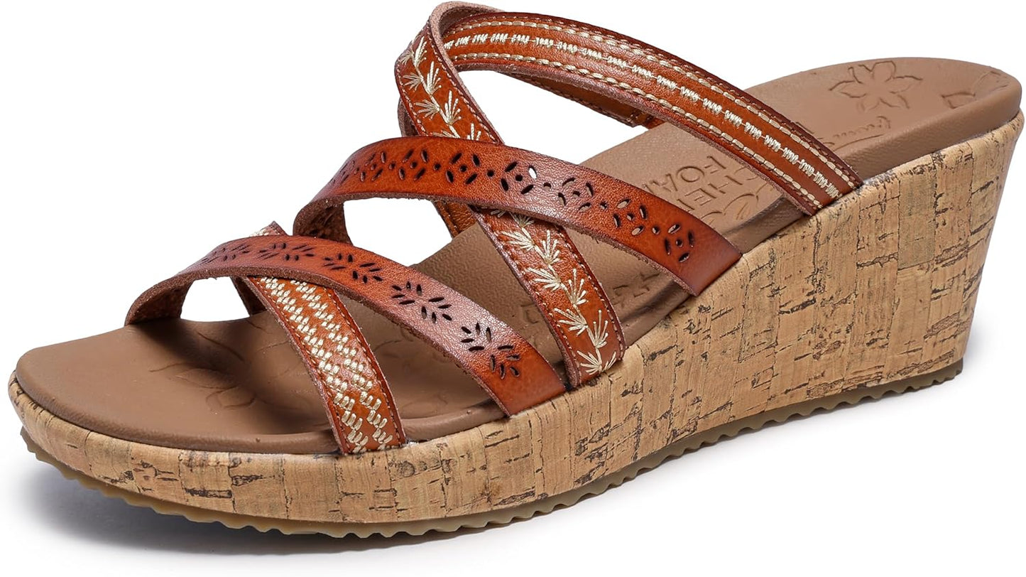 Skechers Women's Beverlee Tiger Posse: Stylish Comfort Sandals