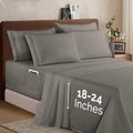 Elegant Comfort 1500 6-Piece Bed Sheet Set - Extra Deep Pocket Fit